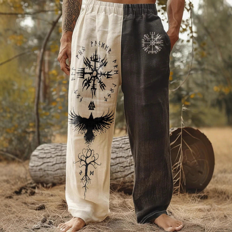 Casual Stylish Loose-fitting Linen Wide-leg Pants